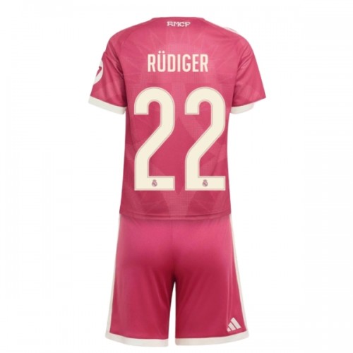 Ensemble Maillot Real Madrid Rudiger 22 Third 2026-27 Enfant Ensemble Maillot Real Madrid Rudiger 22 Third 2026-27 Enfant